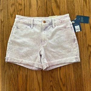 Universal Thread Purple Stonewash Vintage Midi Denim Shorts